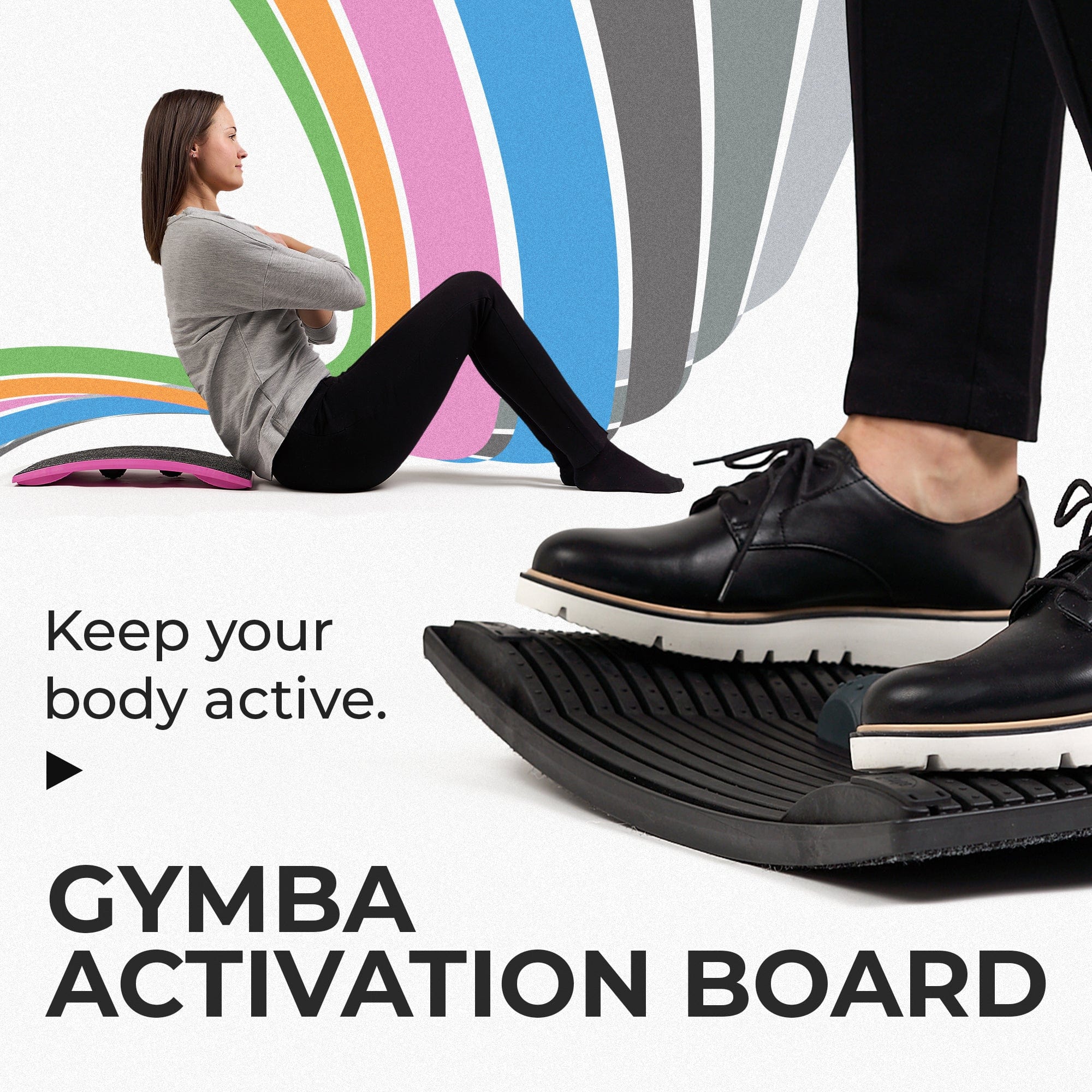 features of gymba board balance board for standing desk