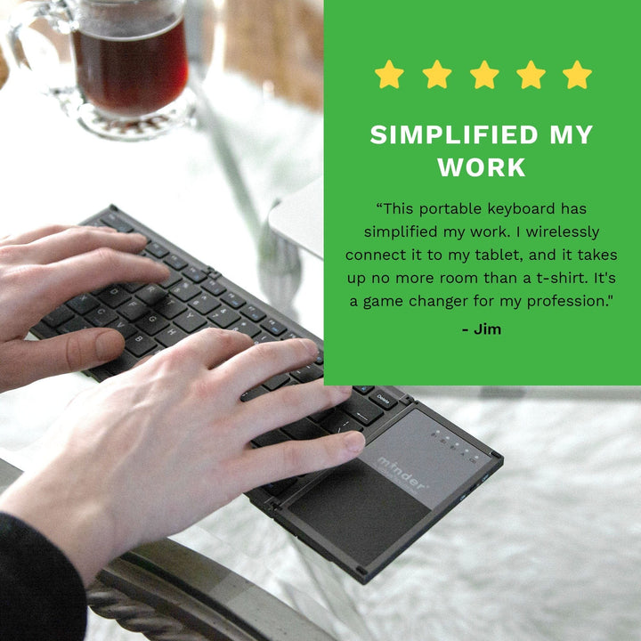 Review of JIm for minder Portable Folding Bluetooth Keyboard - obVus Solutions LLC